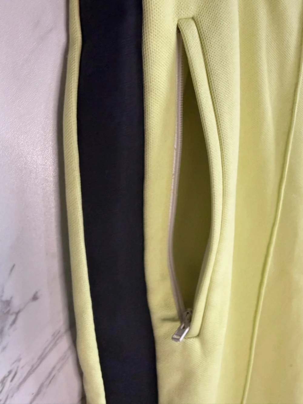 Maison Margiela Lime Green Side Stripe Italian Track Pants SZ 34 (IT 50)